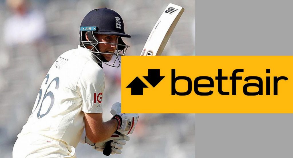 Cricket bets on the Betfair platform